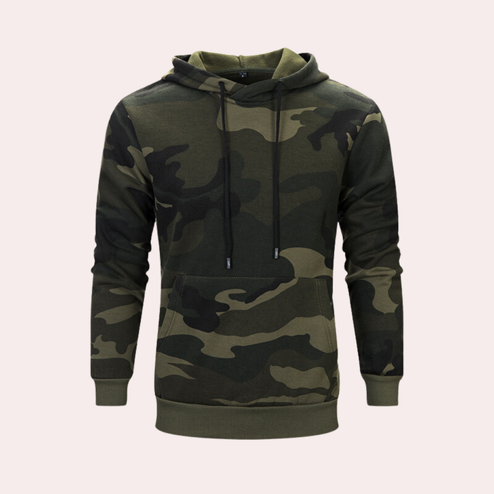 Petri - Moderne camouflage hoodie voor heren