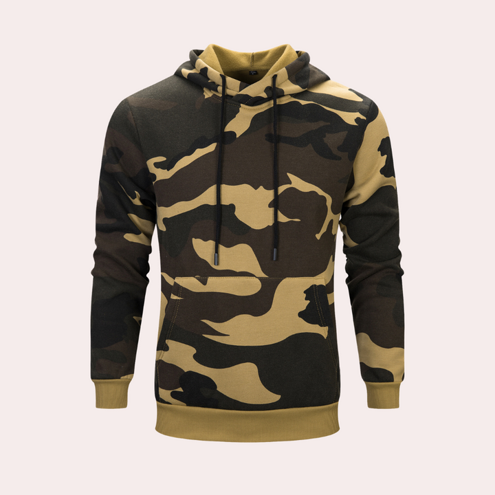 Petri - Moderne camouflage hoodie voor heren