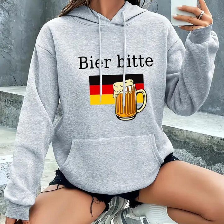 Andriana - Minimalistische oktoberfest Hoodie voor dames