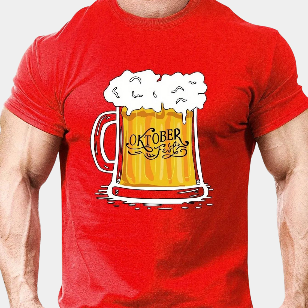 Jasper - Trendy Oktoberfest T-shirt voor Heren