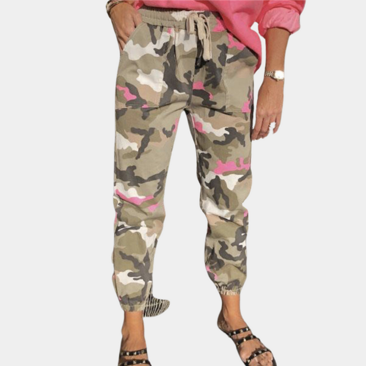 Myrsini - Hippe camouflagebroek voor dames