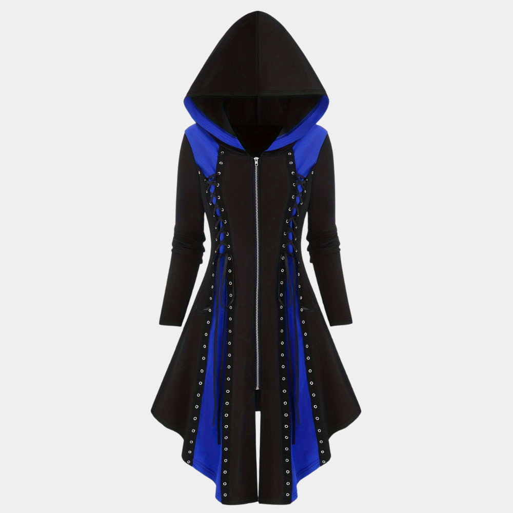 Nyssa - Trendy Jurk met Rits en Hoodie