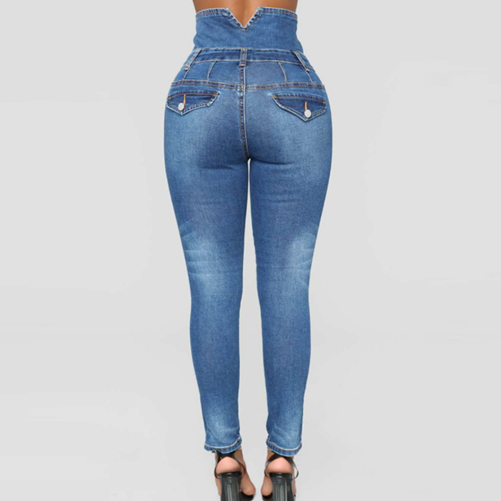 Nola - Elegante Hoge Taille Skinny Broek voor Vrouwen