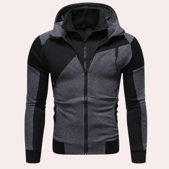 Miroslav - Comfortabele Dubbel rits Hoodie voor Heren