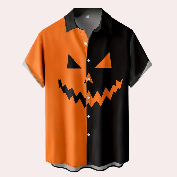 Anitra - Halloween Pompoen Grafiek Shirt voor Mannen