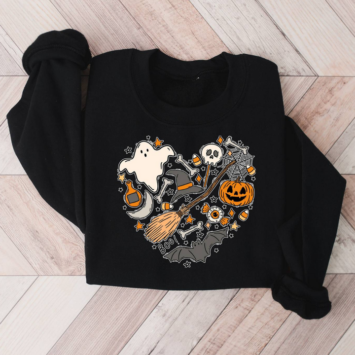 Emese – Alledaagse Casual Halloween Sweatshirt voor Vrouwen