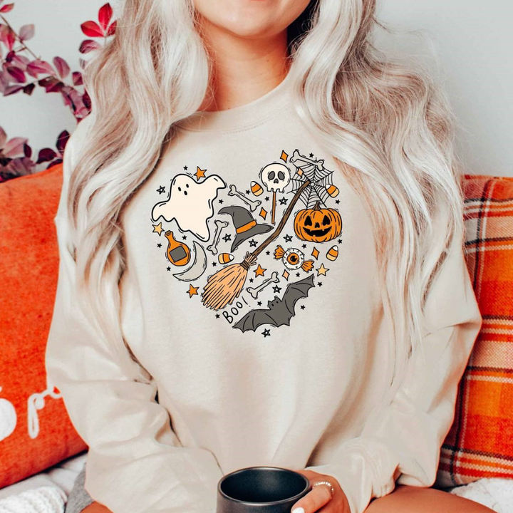 Emese – Alledaagse Casual Halloween Sweatshirt voor Vrouwen