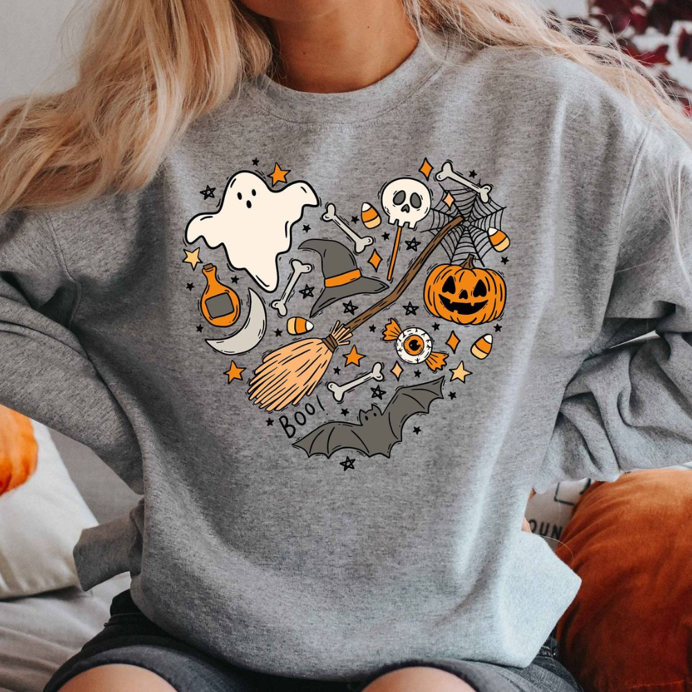 Emese – Alledaagse Casual Halloween Sweatshirt voor Vrouwen