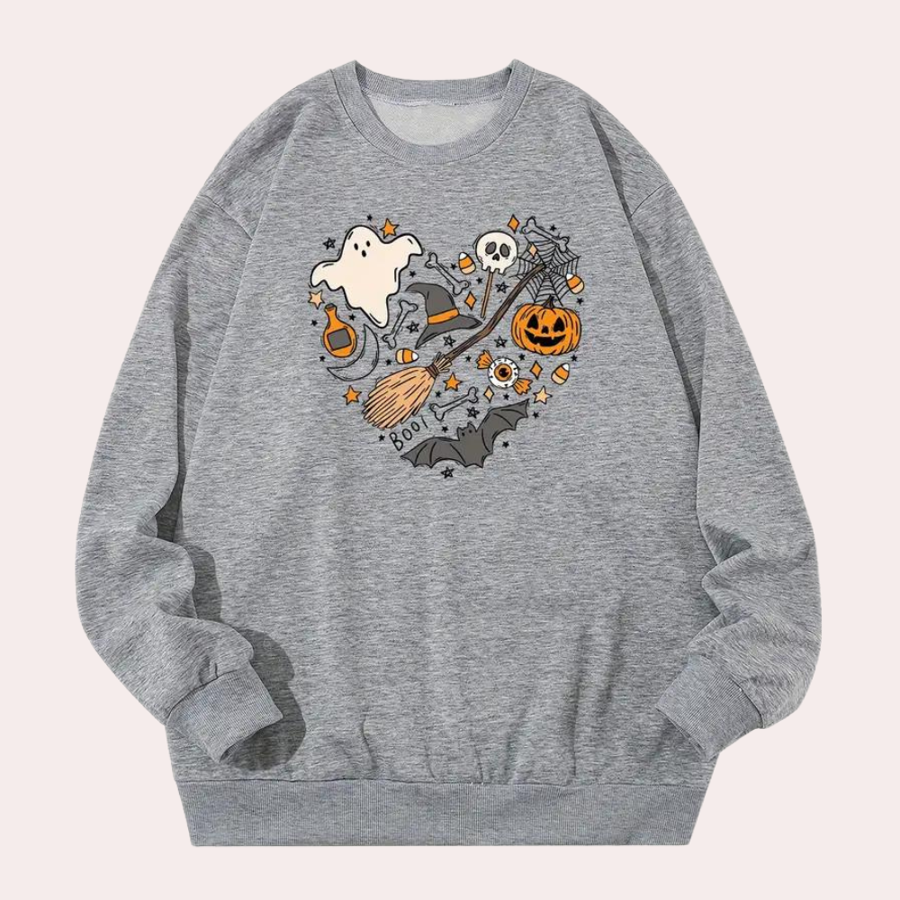 Emese – Alledaagse Casual Halloween Sweatshirt voor Vrouwen