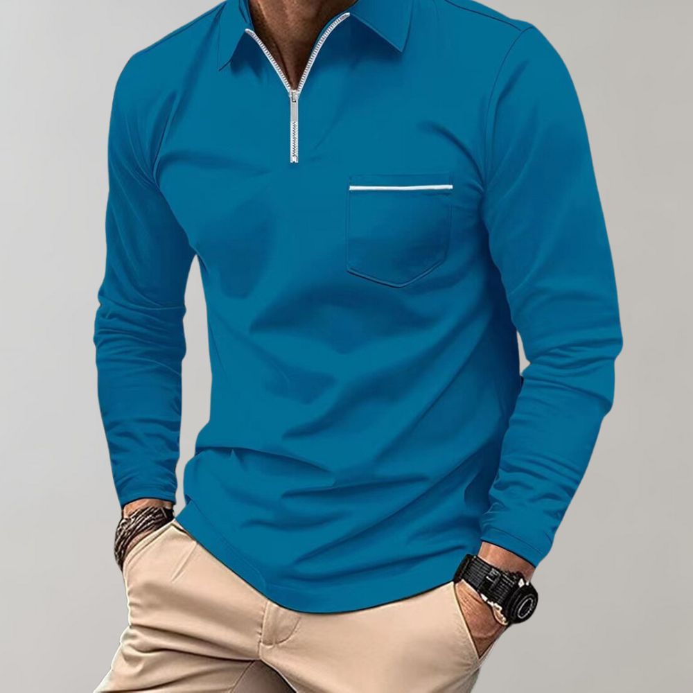 Poloshirt met lange mouwen