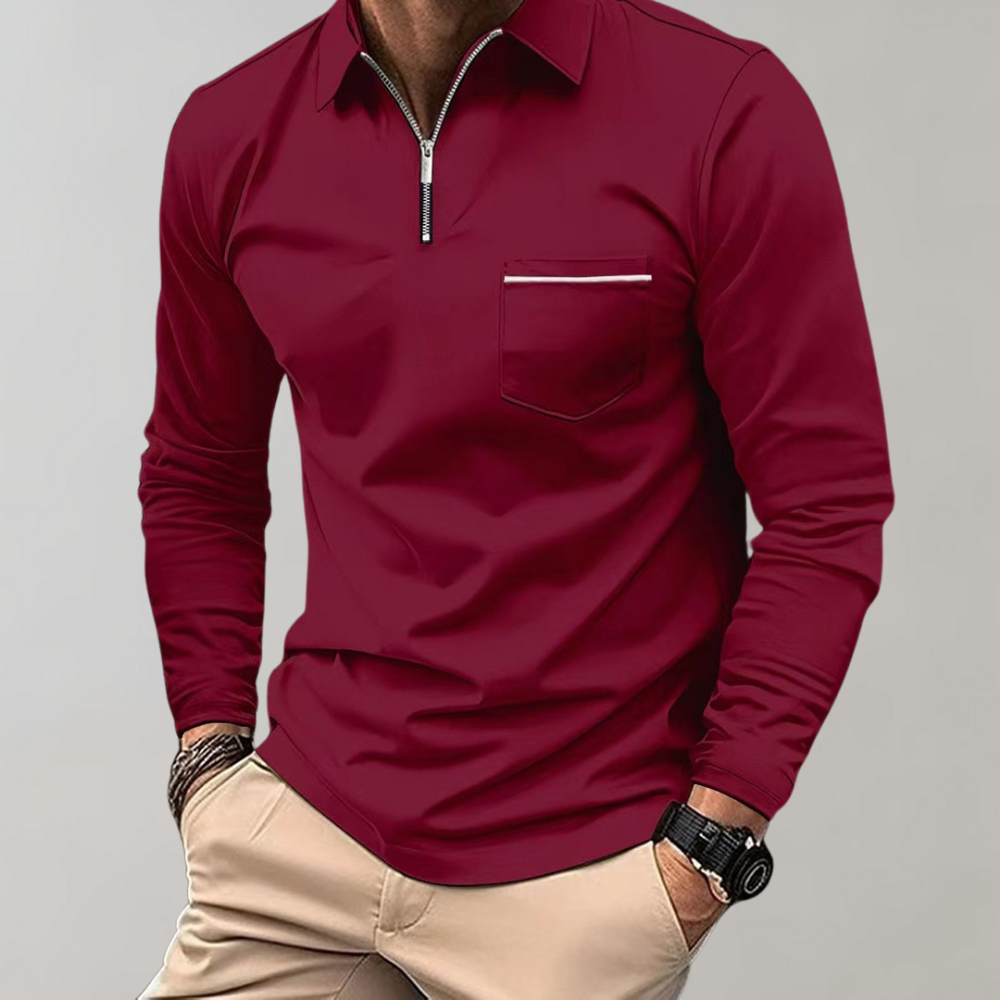 Poloshirt met lange mouwen