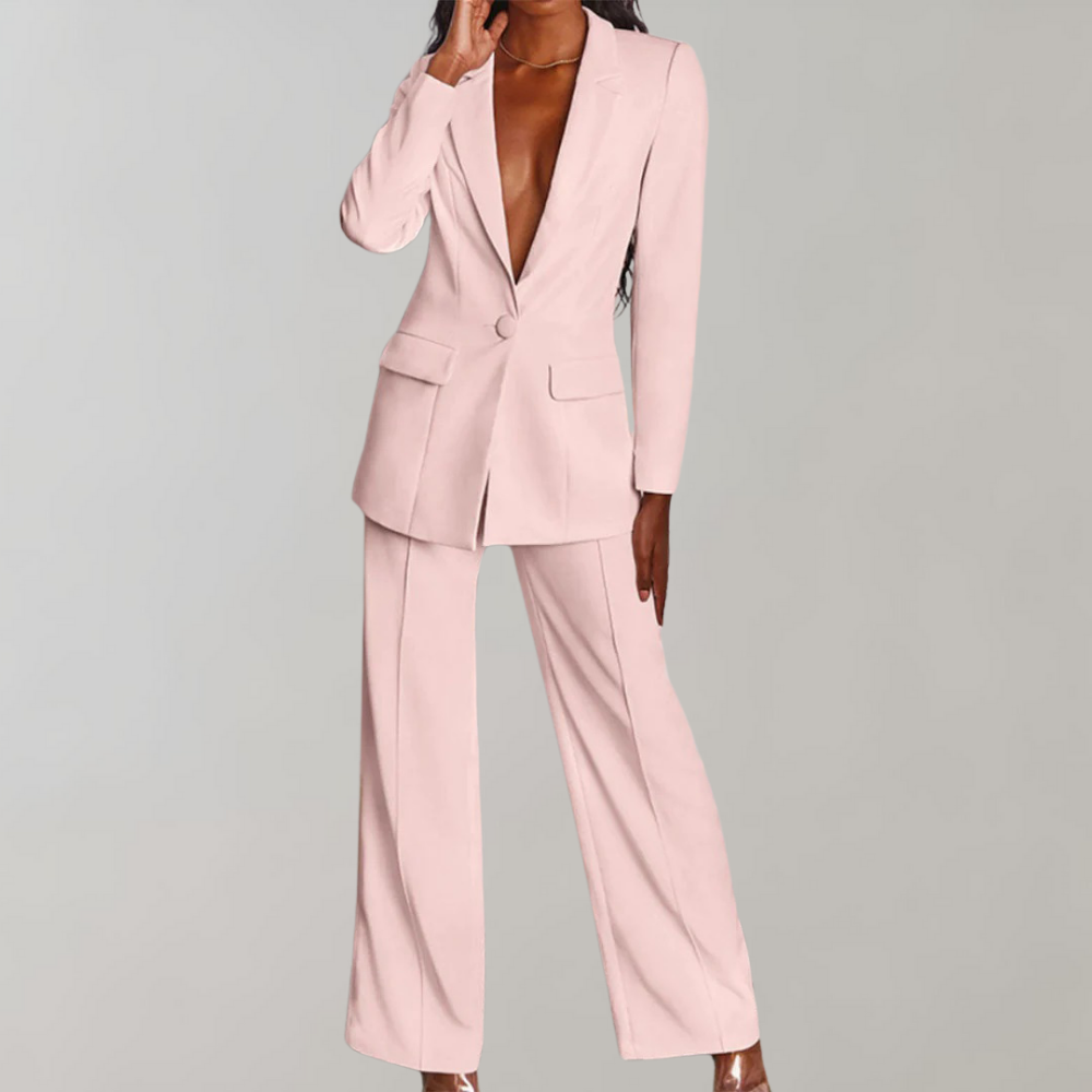 Joliene - Elegante blazer en broek set