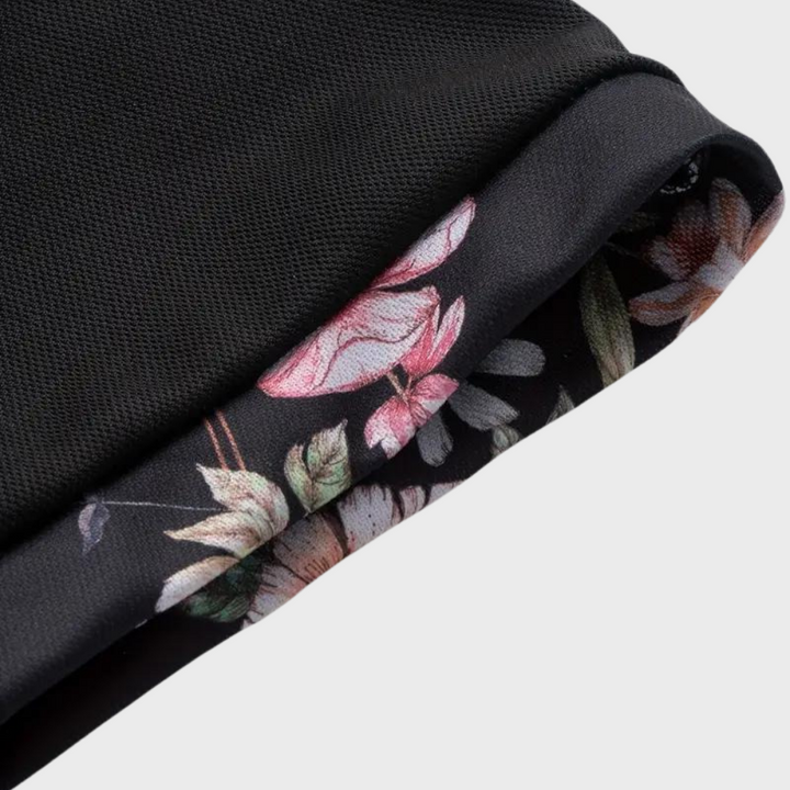 Herenpoloshirt met bloemenprint