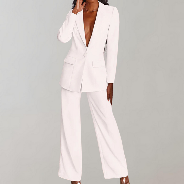 Joliene - Elegante blazer en broek set